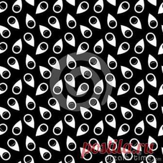 Vector Seamless Black and White pin icon Pattern Background . background design with texture, geometric pattern, triangles, star, line and circle shapes in artsy style illustration.