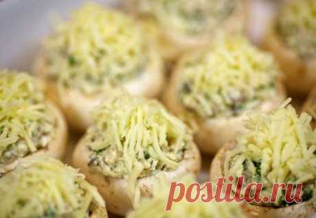 Как приготовить шампиньоны с курицей и сыром. - рецепт, ингридиенты и фотографии