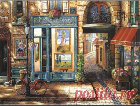 Huacan алмазная вышивка 5d декорации Алмазная мозаика дом улица картина стразами живопись украшения для дома|Алмазная роспись, вышивка крестом| | АлиЭкспресс