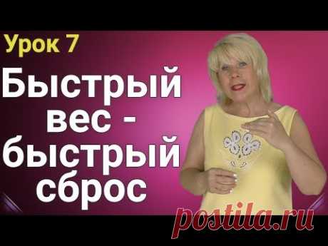 Как быстро похудеть? Быстрый Вес - Быстрый Сброс! / Разгрузочный день для похудения ( Урок 7 )