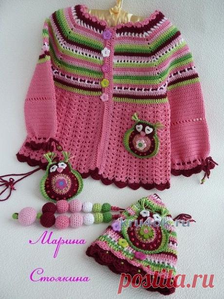 Комплект для девочки — работа Марины Стоякиной - вязание крючком на kru4ok.ru