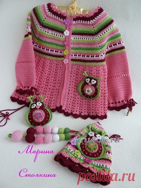 Комплект для девочки — работа Марины Стоякиной - вязание крючком на kru4ok.ru