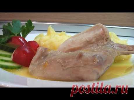 Кролик в белом соусе видео рецепт. Книга о вкусной и здоровой пище