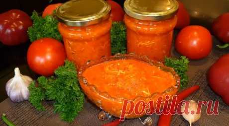 Аджика из помидоров и чеснока : 8 классических рецептов вкусной аджики
