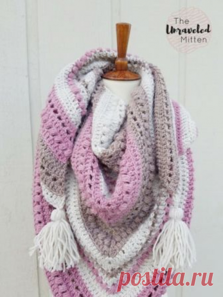 Шаль крючком What You Love Shawl - блог экспертов интернет-магазина пряжи 5motkov.ru