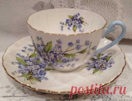 Vintage, English SHELLEY Fine Bone China Tea Cup &amp; Saucer