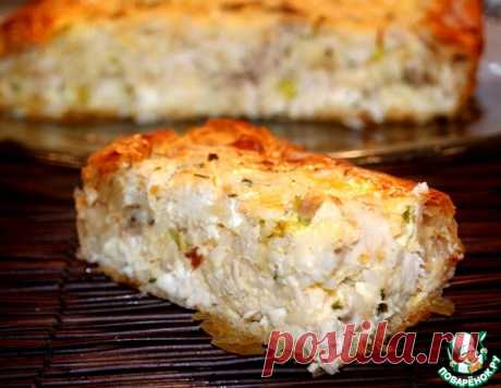 Греческий деревенский пирог с курицей – кулинарный рецепт