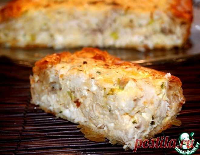 Греческий деревенский пирог с курицей – кулинарный рецепт