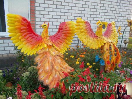 Жар птицы из пластиковых бутылок! Класс