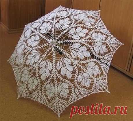 Зонтик крючком со схемой вязания