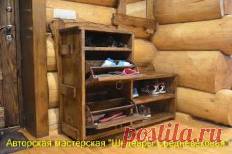 Обувница в стиле Шале: артикул 007