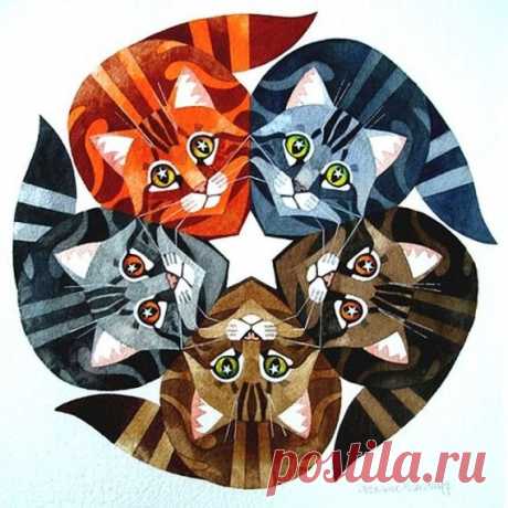 Коты / Декупаж / Картинки для декупажа
