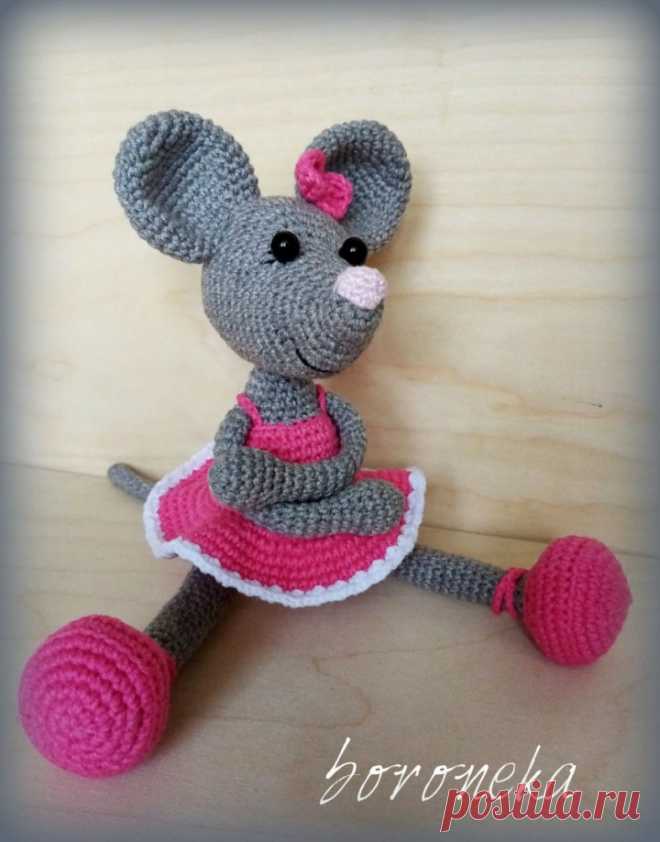 Mouse ballerina amigurumi description