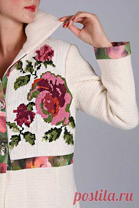 Охота за красотой: пальто с декоративной вышивкой и интересными вариантами отделки