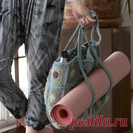 Сумка для йоги - схема вязания крючком. Вяжем Сумки на Verena.ru