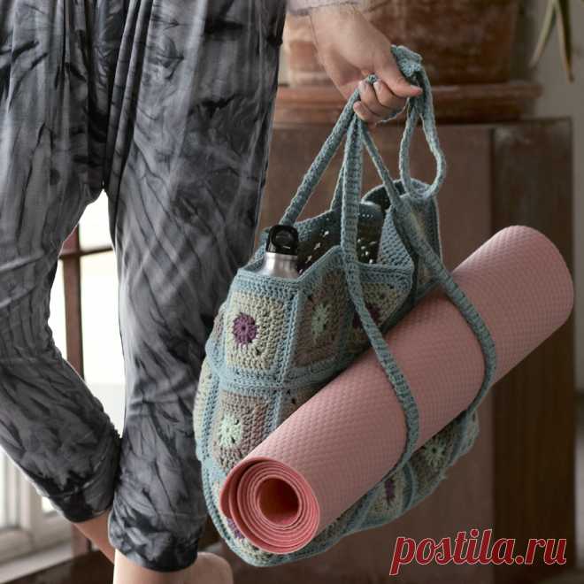 Сумка для йоги - схема вязания крючком. Вяжем Сумки на Verena.ru