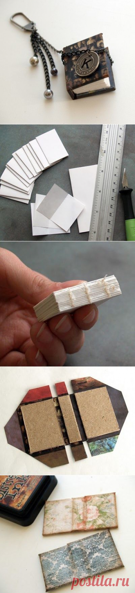 Мастер класс по изготовлению миниатюрной книжечки / Прочие виды рукоделия / Работа с бумагой