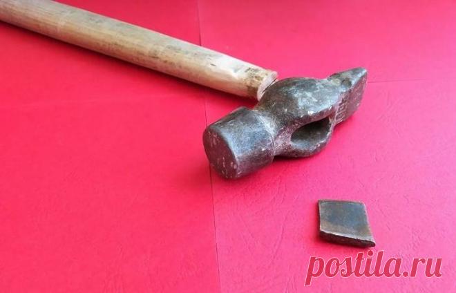 Как надежно насадить молоток на ручку без использования клина