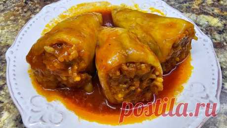 Очень вкусный фаршированный перец. Вы будете в восторге! Рецепт фаршированного перцаМясо 1 кг. любое какое вы любите, у меня свинина, перекрутить на фаршРис 350 г.Сырой, я его хорошо промывают, воду сливают не мень...