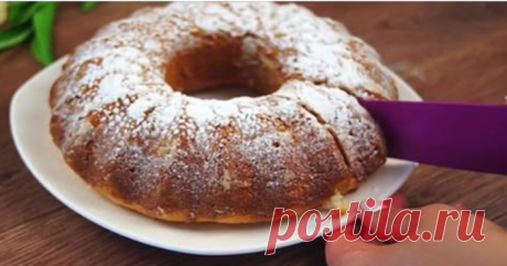 Очень вкусный лимонный кекс без яиц