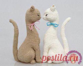 +++Мастер-класс:Милые котики - Игрушки крючком