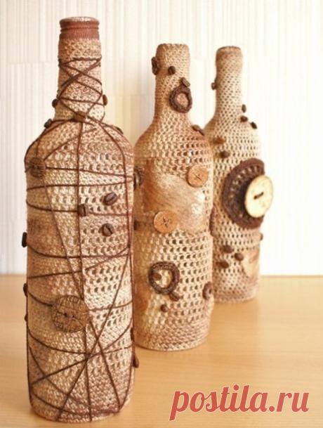 Поделки из зерен кофе и мешковины своими руками