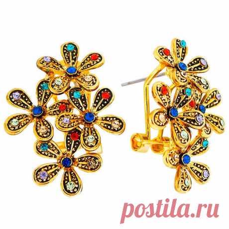 Серьги &quot;Цветочки&quot; Tutti Frutti