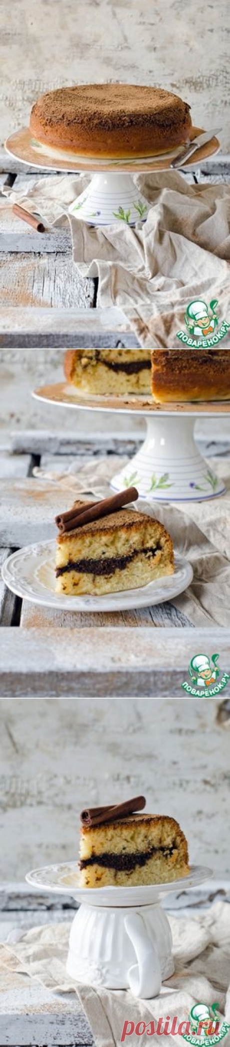 Коричный пирог с хрустящей корочкой - кулинарный рецепт