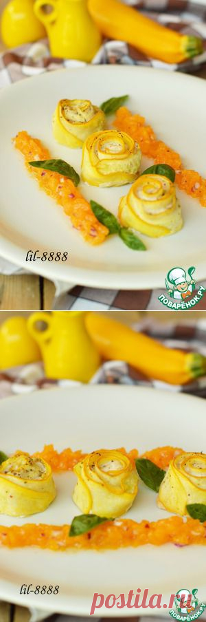 Рулеты из цуккини с курицей - кулинарный рецепт