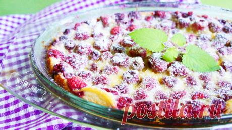 Французский клафути с малиной: рецепт с фото | Кулинарный блог Wafli.net