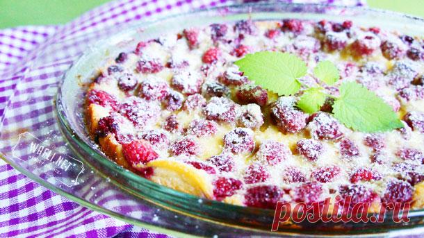 Французский клафути с малиной: рецепт с фото | Кулинарный блог Wafli.net