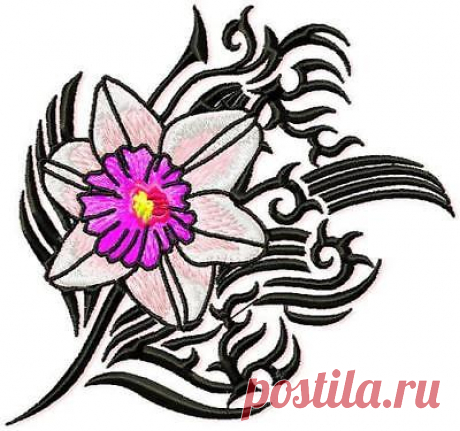 TATTOO FLOWERS 10 MACHINE EMBROIDERY DESIGNS CD 3 SIZES | eBay