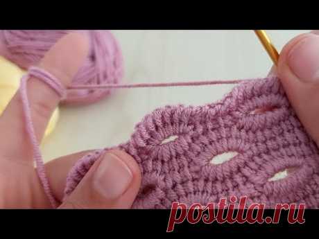 Super Tunusian crochet knitting - Çok kolay tunus işi patik yelek modeli