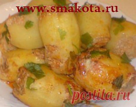 фаршированная картошка, фарш, картошка | SMAKOTA.RU