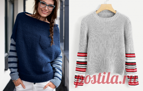 Снова в моде полосатые свитера, туники, сумки!.. И пара интересных историй про полоски: их носили и изгои общества | Записки Спицеманьяка | Яндекс Дзен