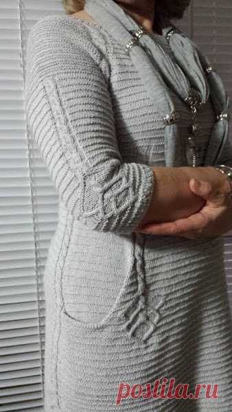 Туника с карманами связанная спицами регланом сверху - marjory1 — LiveJournal
