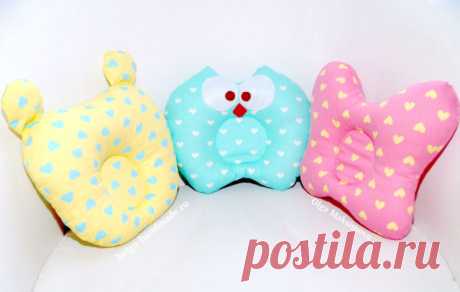 Подушки для новорожденных своими руками