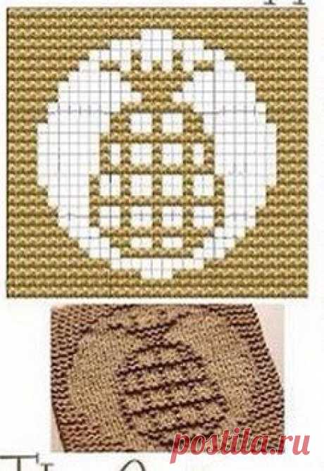 Pine-apple Knit Dishcloths Pattern