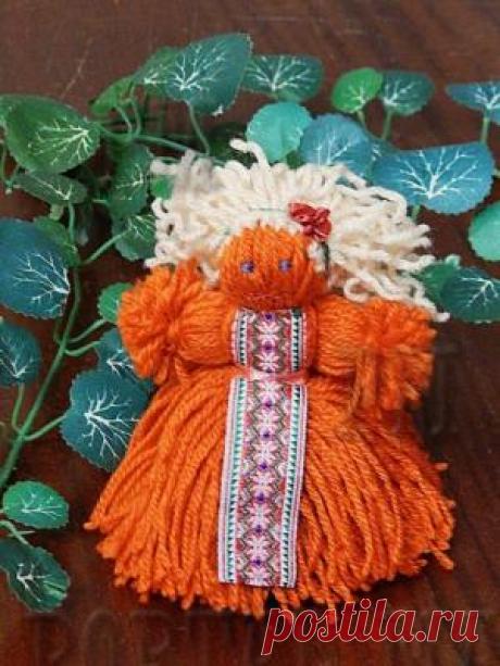 Кукла-путанка из пряжи - Симпатичная кукла-путанка, которую сможет сделать ребенок сам