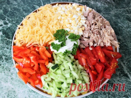 Этот салат я буду часто готовить этим летом. Очень вкусный и легкий в приготовлении | ОЛЯ ГОТОВИТ | Яндекс Дзен