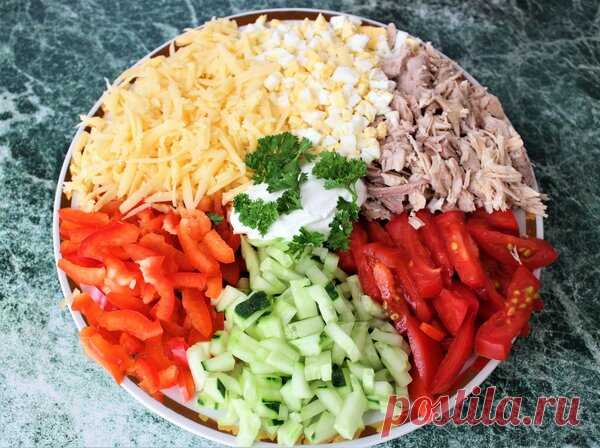 Этот салат я буду часто готовить этим летом. Очень вкусный и легкий в приготовлении | ОЛЯ ГОТОВИТ | Яндекс Дзен