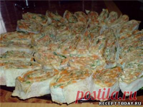 Рецепт: Рулет Волжские огни