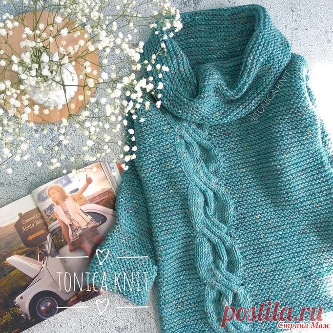 . Умелые мастерицы! Нужна помощь с узором! На просторах интернета увидела такую детскую кофточку! Все просто, вроде бы на первый взгляд! Но изюминка этой кофты - коса. Может есть опытные вязальщицы, подскажут как её вязать?