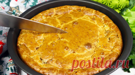 Ленивый заливной пирог с картофелем и рыбой: классический рецепт вкусного теста, которое хорошо пропекается-Одна Минута Этот заливной пирог всегда выручает. Его можно быстро приготовить на ужин. Тесто легко замешивается и…