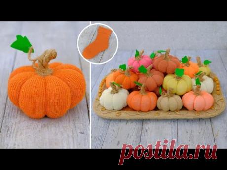 Реалистичная  тыковка за 20 минут 🎃 Осенний декор своими руками 🍂  Подарки на скорую руку