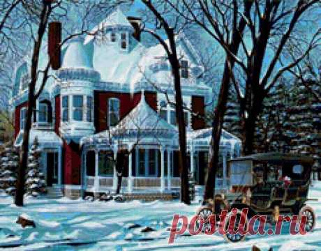 особняк - Схемы вышивки - himmelle - Авторы - Портал «Вышивка крестом»