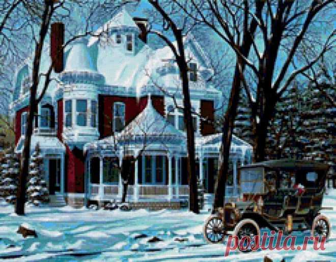 особняк - Схемы вышивки - himmelle - Авторы - Портал «Вышивка крестом»