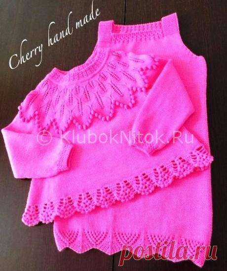 Яркий комплект | Вязание для девочек | Вязание спицами и крючком. Схемы вязания.