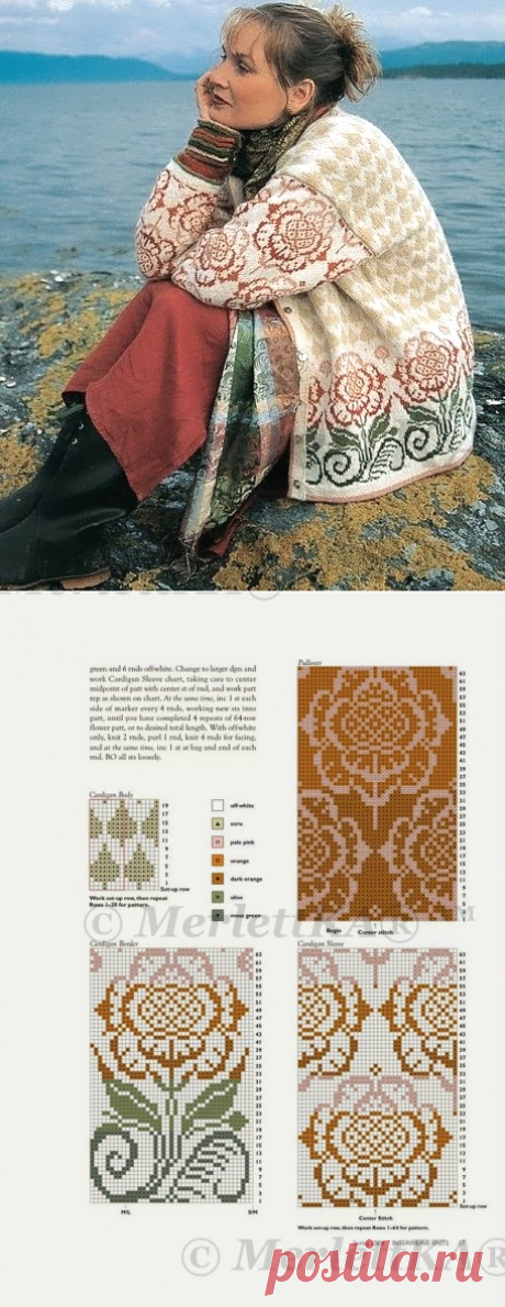 ИЗУМИТЕЛЬНЫЙ ЖАККАРД - NORDIC FLORAL COMPLEMENT / Всё из мира рукоделия (изучаю и делюсь различными техниками и видами рукоделия)