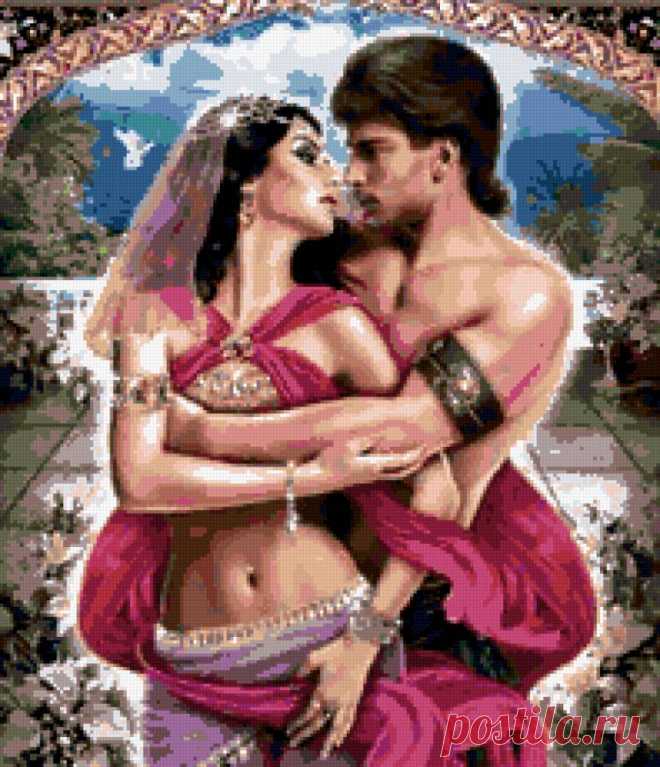 Предпросмотр схемы вышивки «мужчина и женщина» - Вышивка крестом